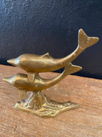 Brass Dolphin Figurine