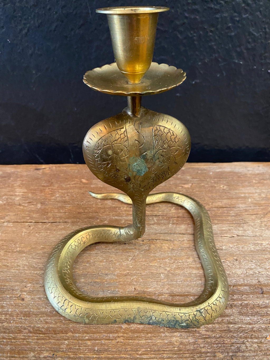Cobra Brass Candlesticks
