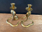 Cobra Brass Candlesticks