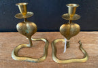 Cobra Brass Candlesticks