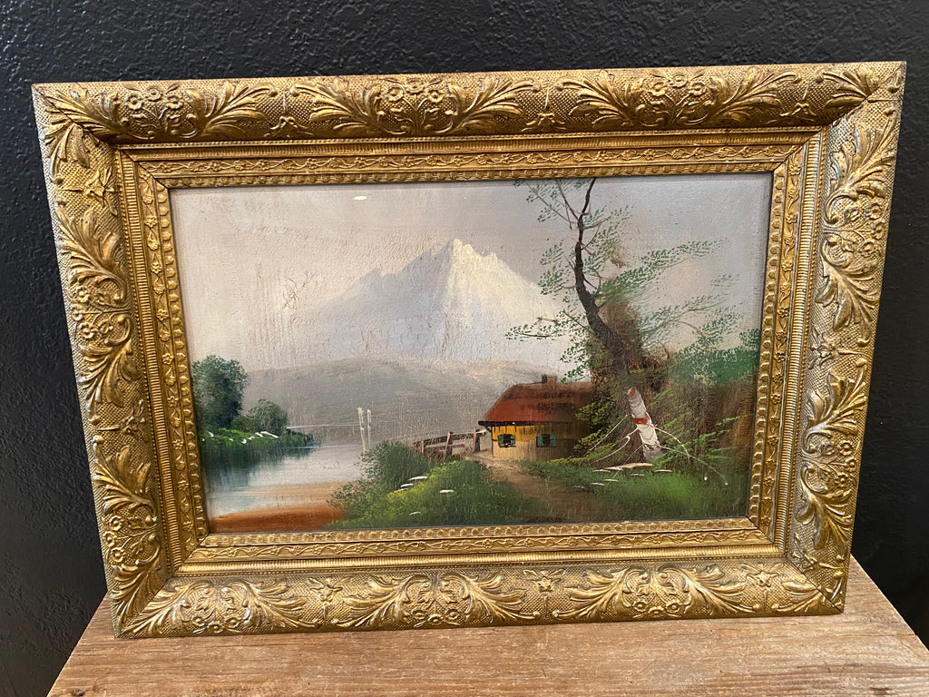 Antique Oil Painting in Frame