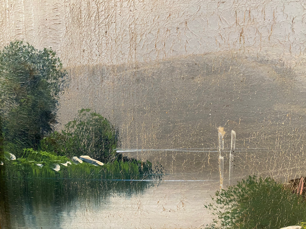 Antique Oil Painting in Frame