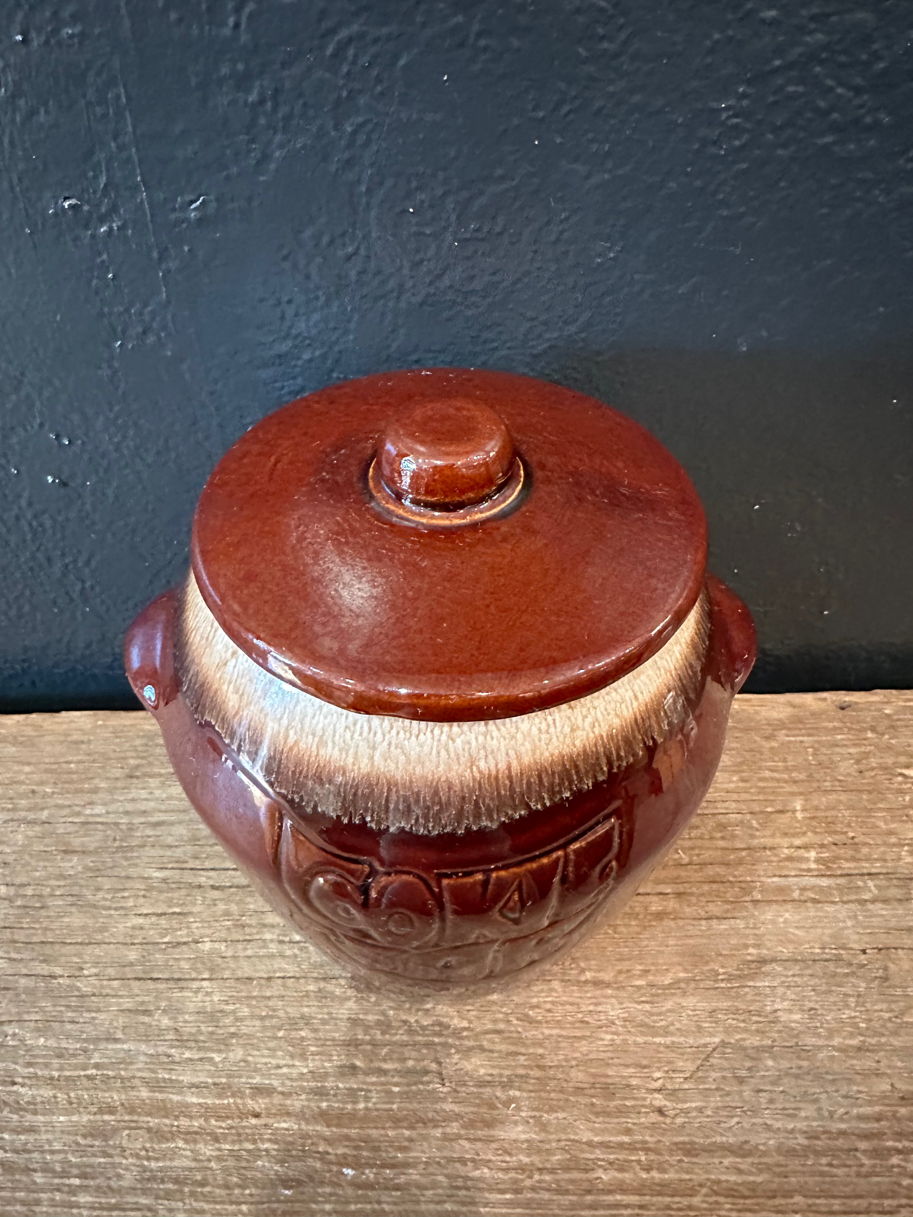 Brown Drip McCoy Cookie Jar