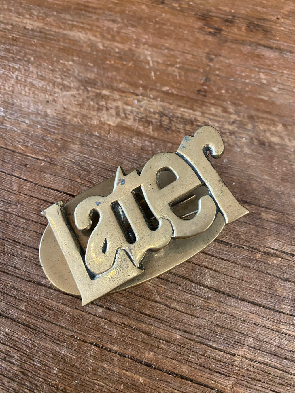 Brass ‘Later’ Clip
