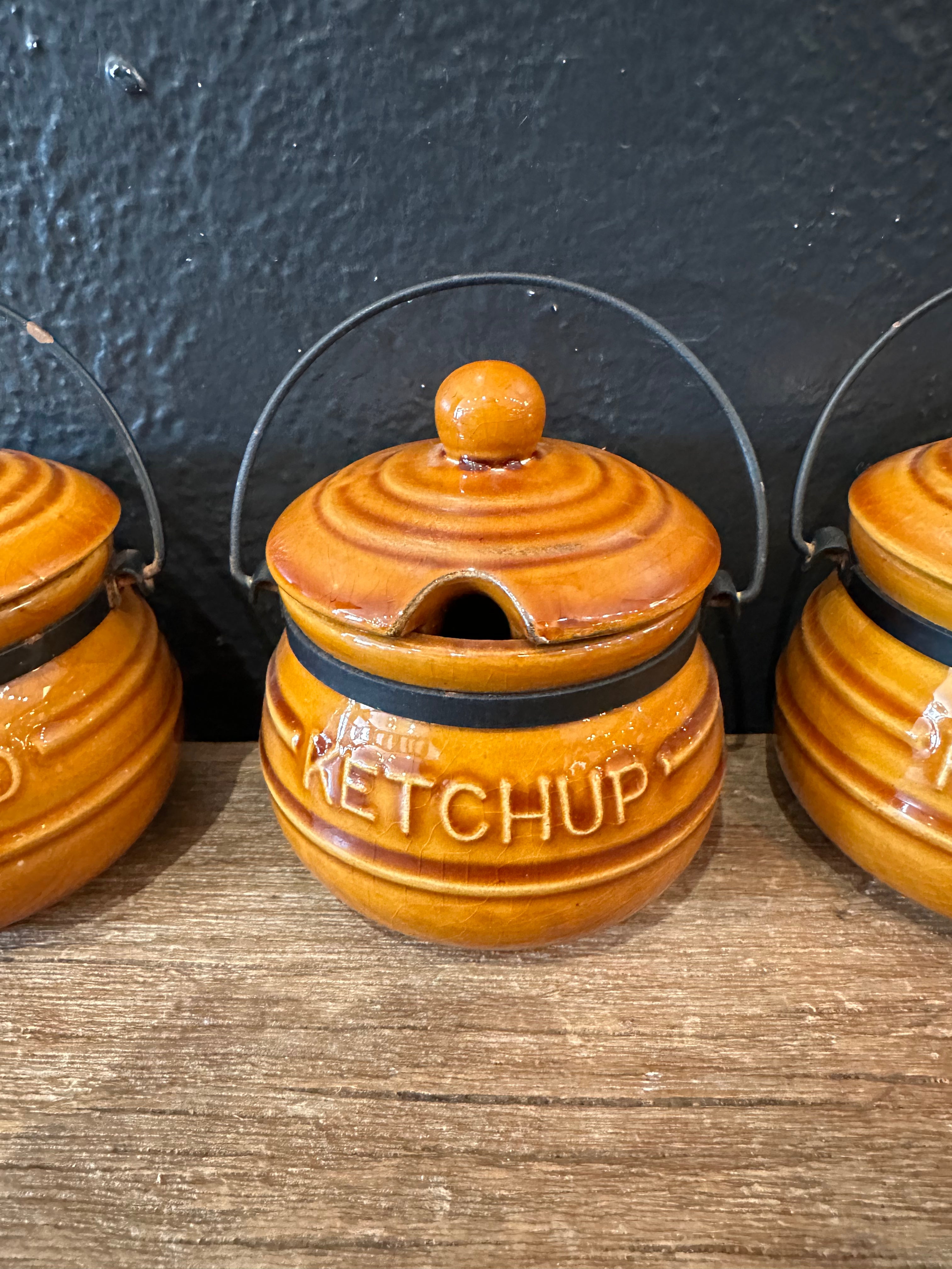 Vintage Condiment Set | Set of 3