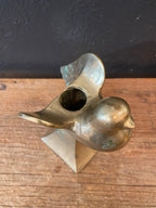 Brass Bird Candlestick