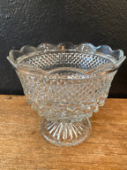 Cut Glass Pedestal Bowl