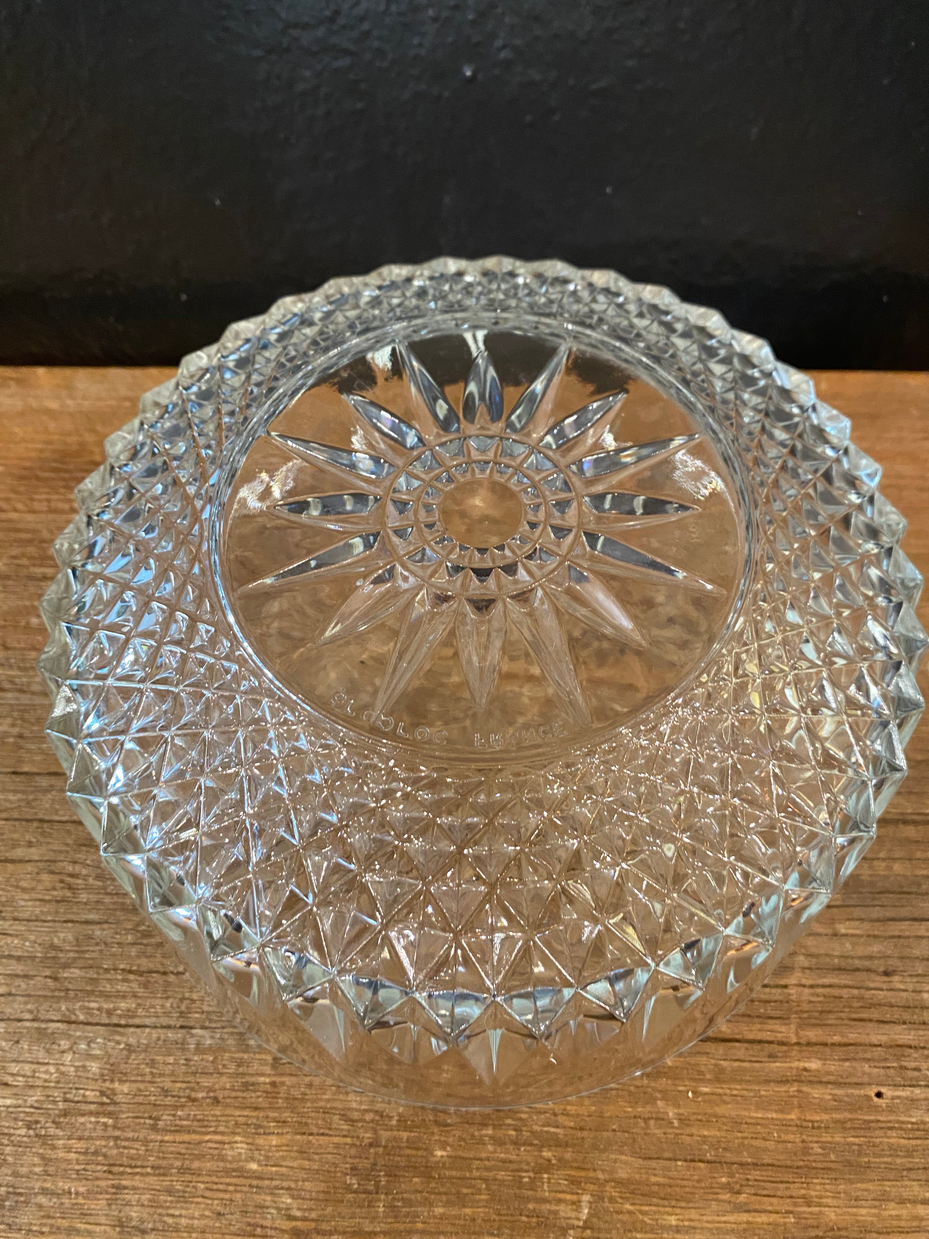 Cut Glass Serving Bowl | Large