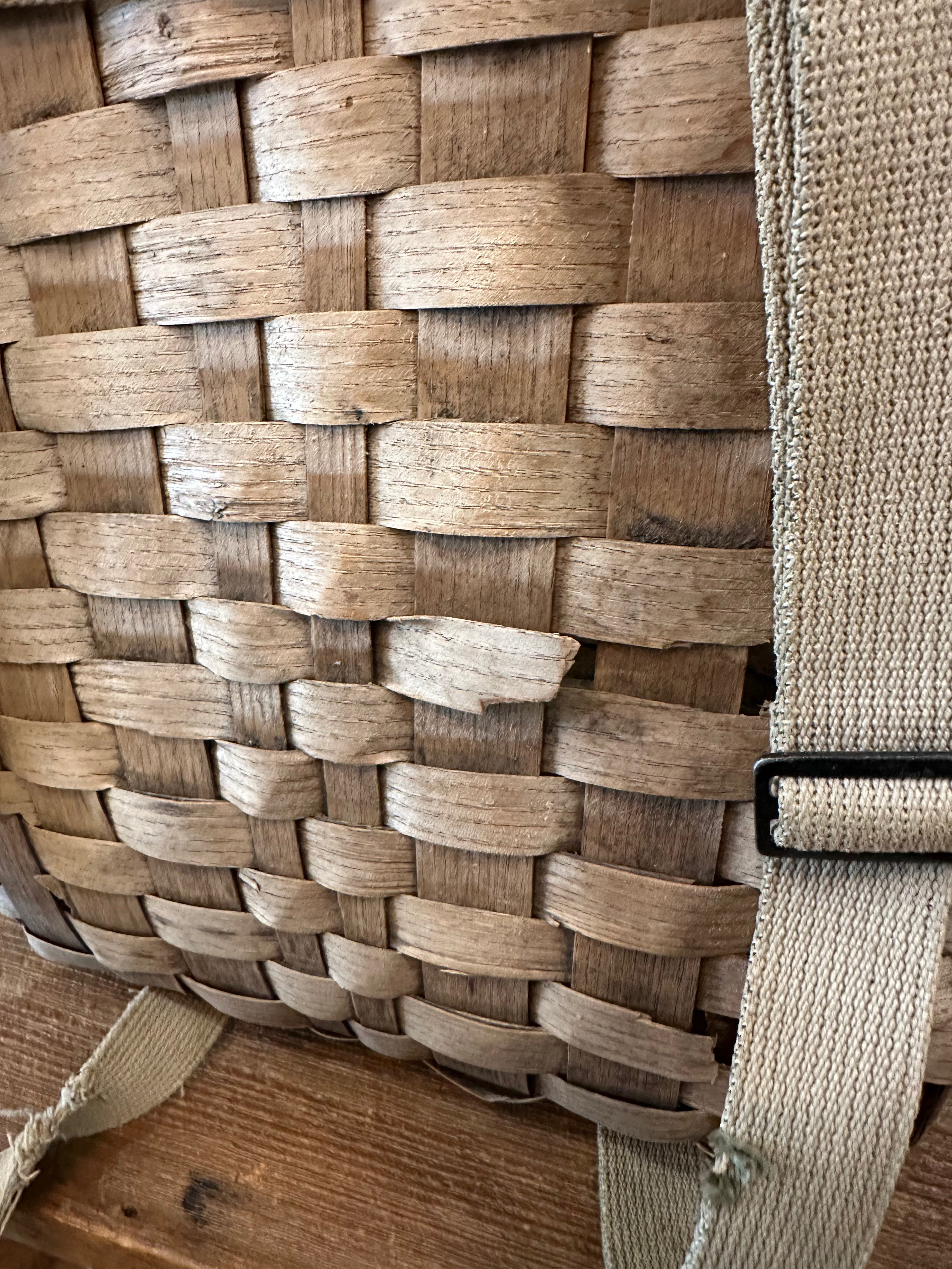 Antique Adirondack Trapper’s Basket