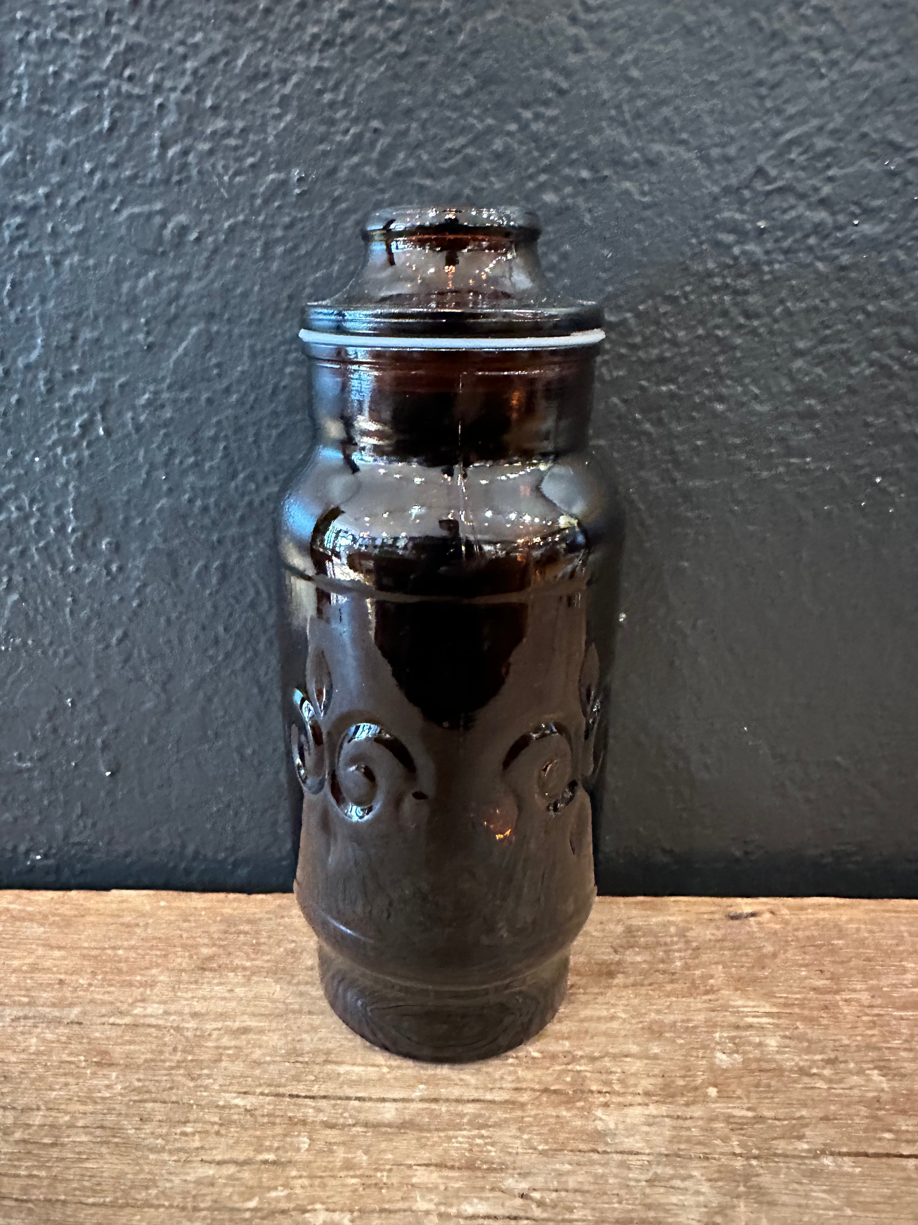 Brown Borden Glass Jar