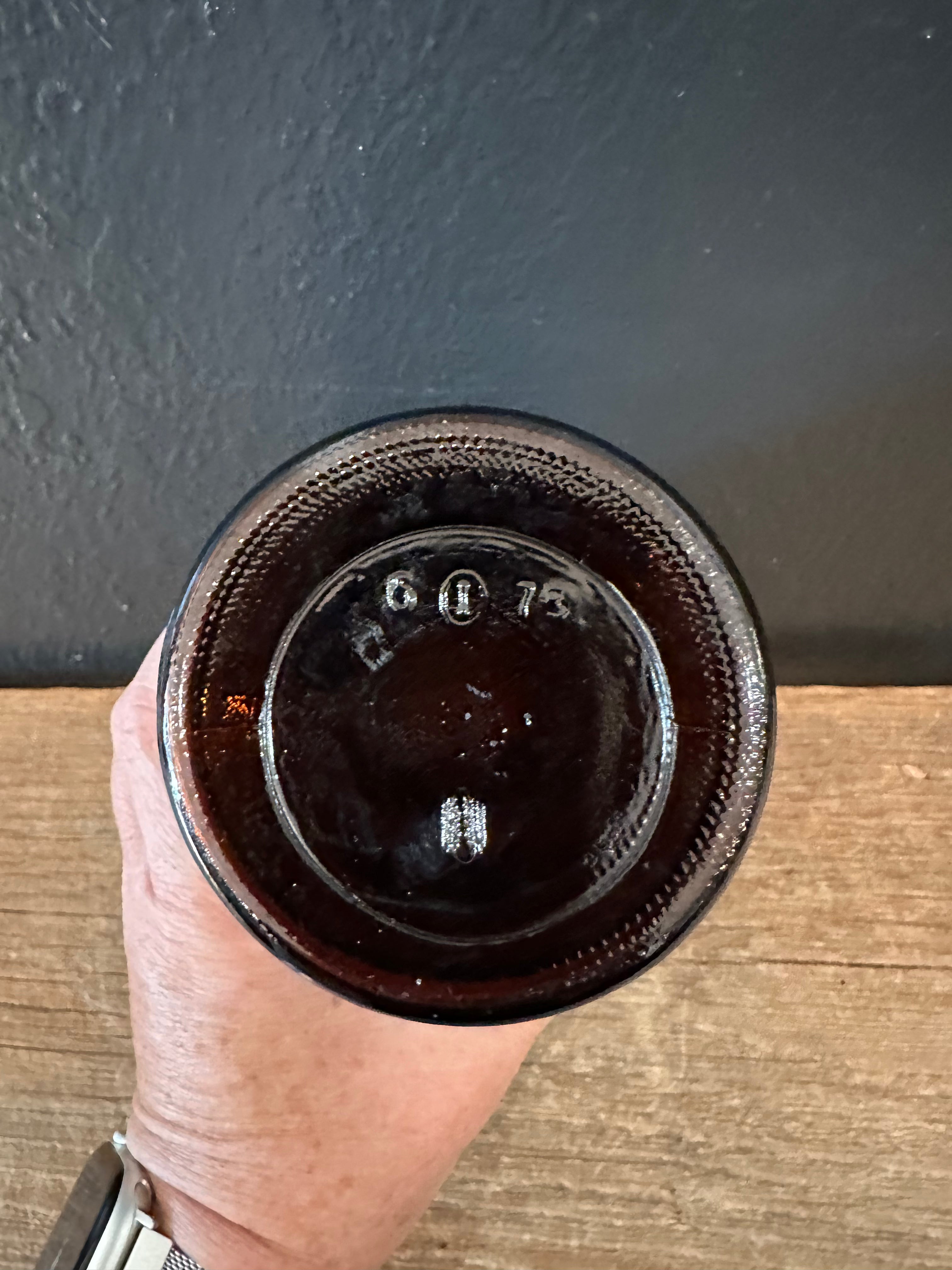 Brown Borden Glass Jar