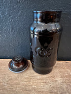 Brown Borden Glass Jar