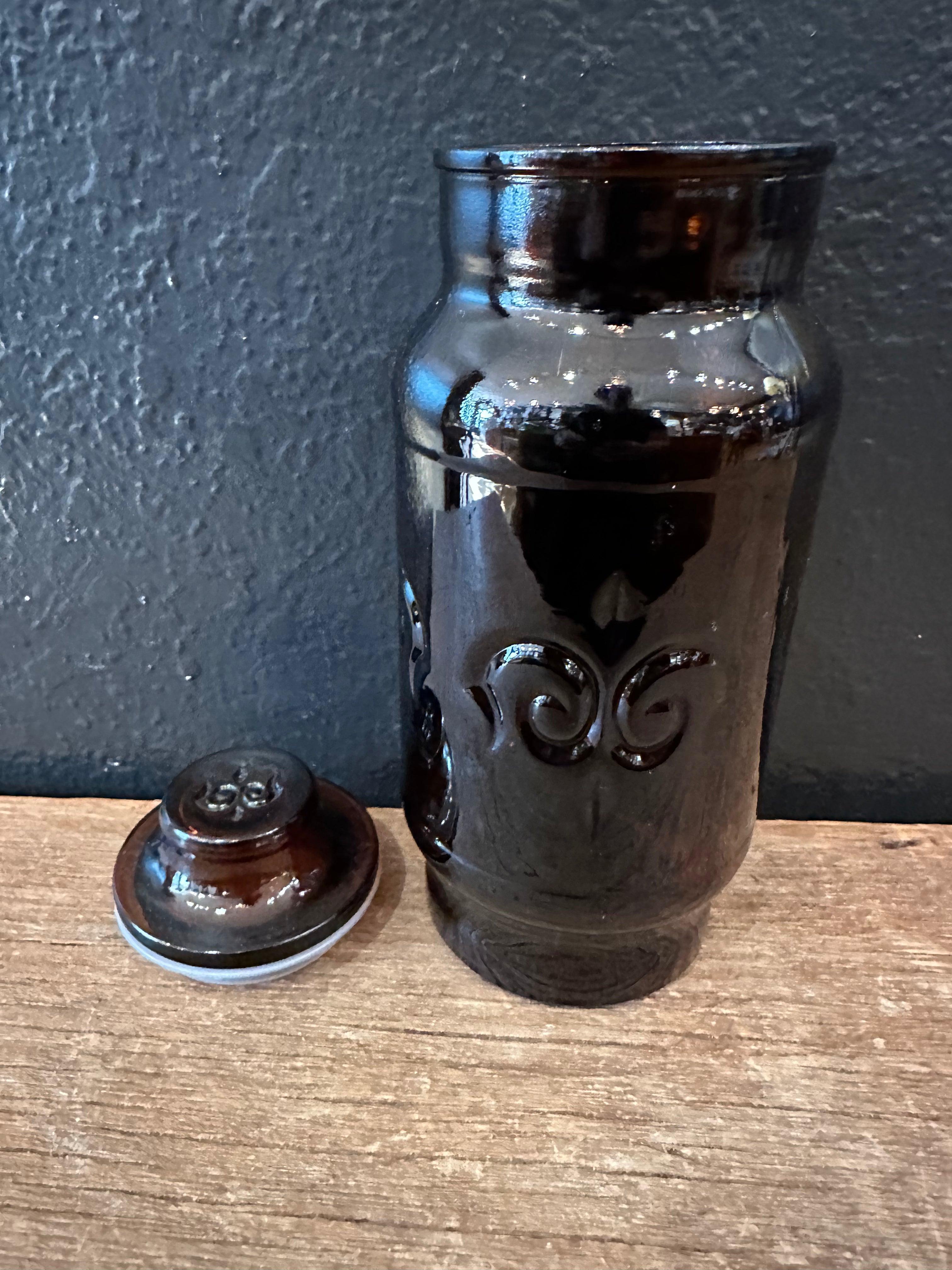 Brown Borden Glass Jar