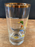 Vintage Gold Rimmed Duck Highball Glasses | Set Of Four
