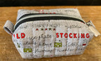 Holiday Hand Sewn Zippered Pouch