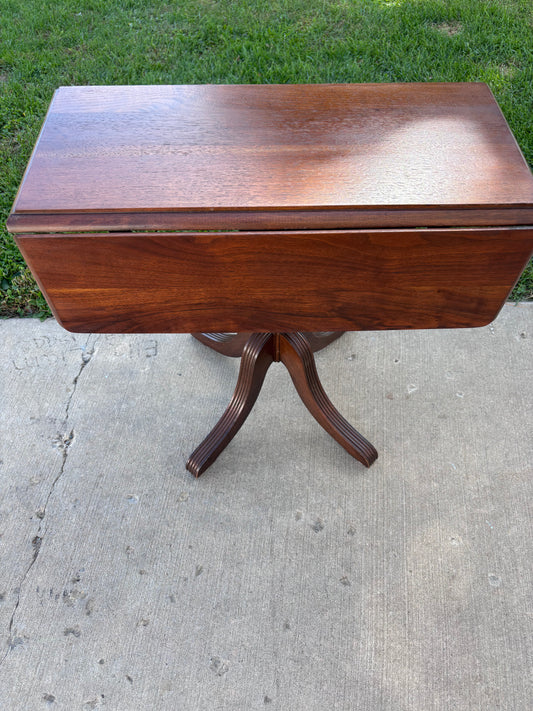 Small Vintage Wood Drop Leaf Table