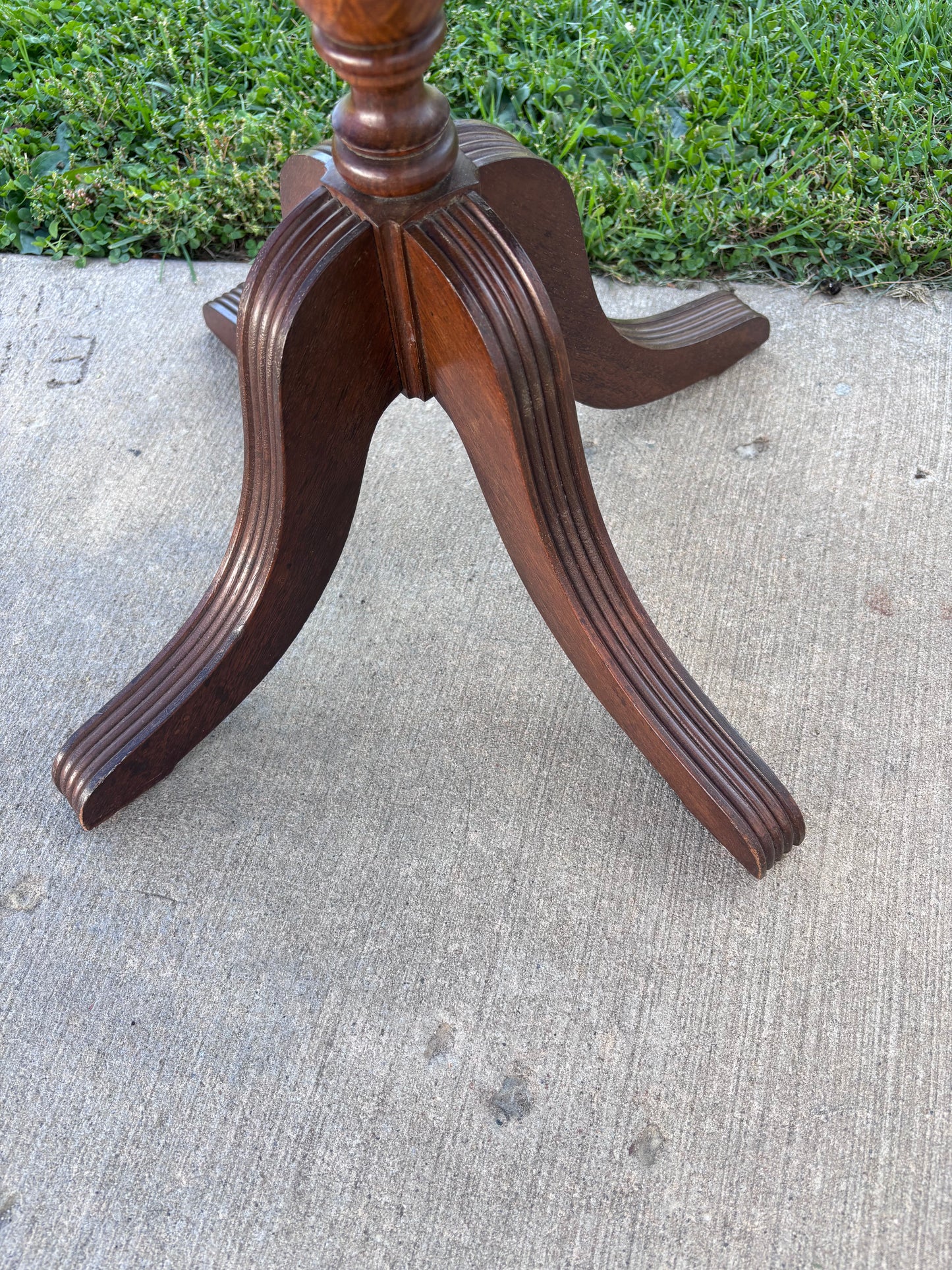 Small Vintage Wood Drop Leaf Table