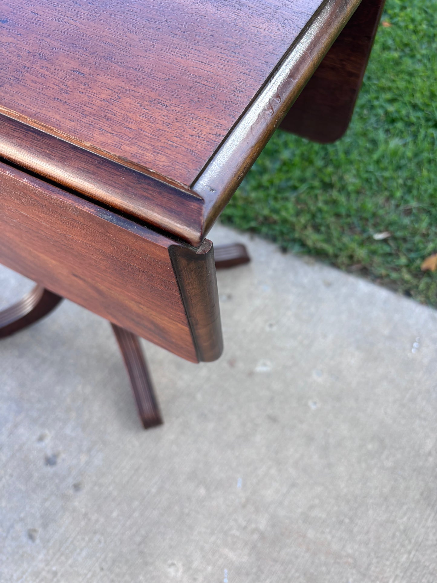 Small Vintage Wood Drop Leaf Table