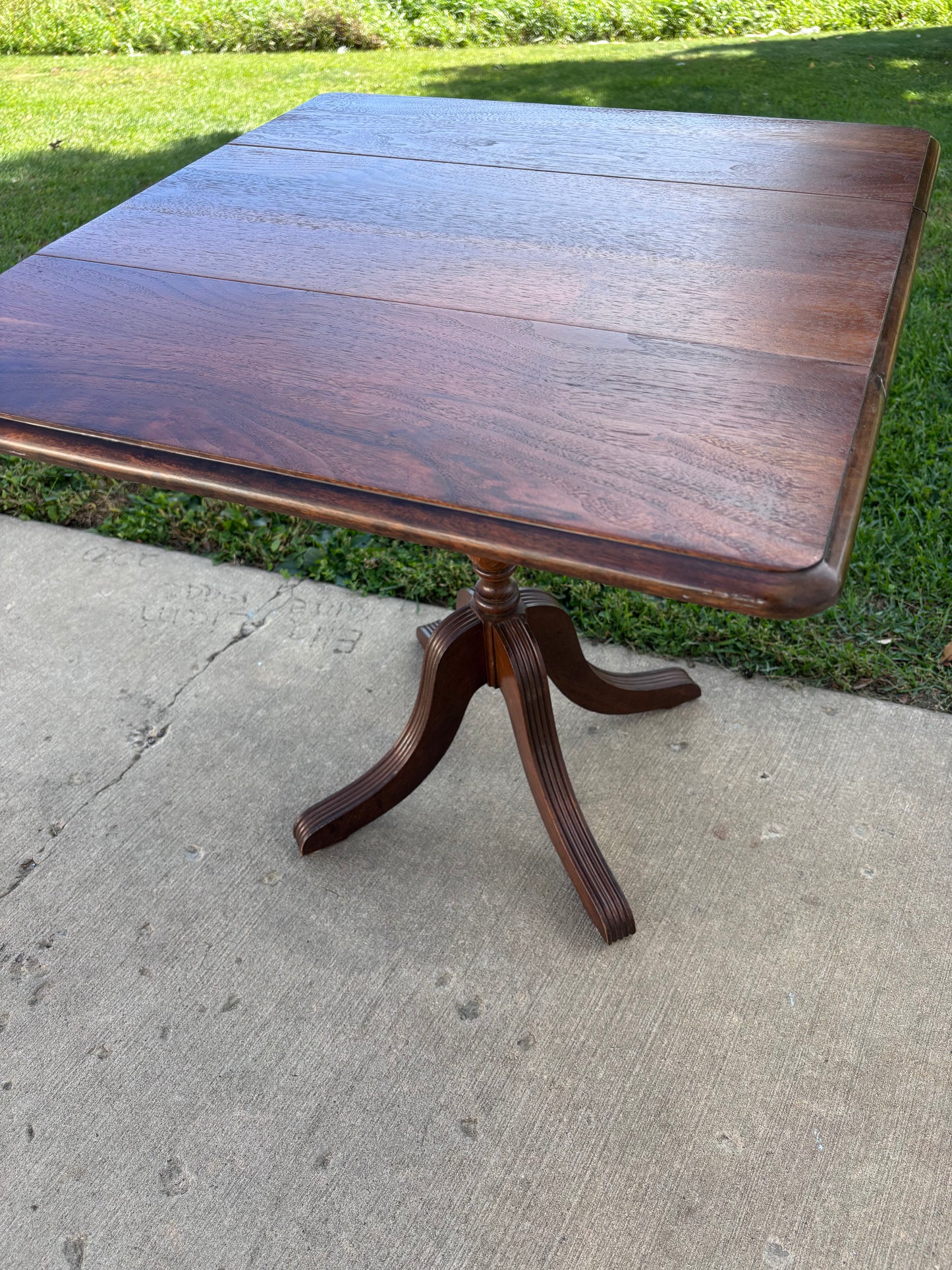 Small Vintage Wood Drop Leaf Table