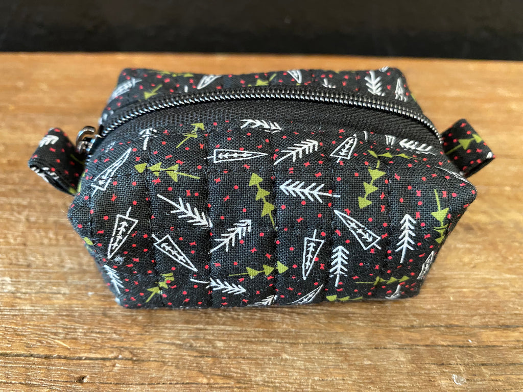 Holiday Hand Sewn Zippered Pouch