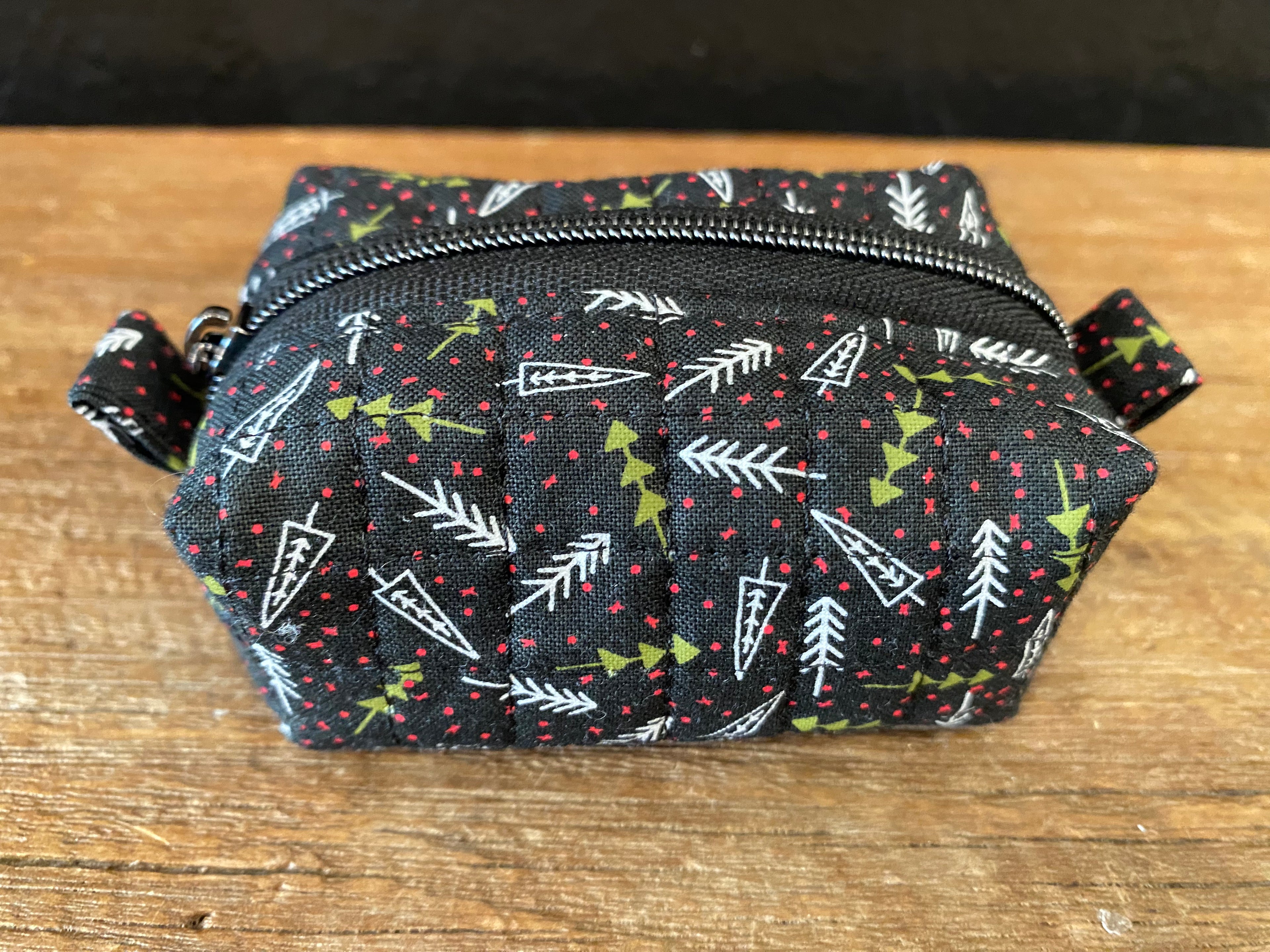 Holiday Hand Sewn Zippered Pouch