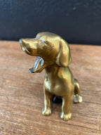 Vintage Brass Dog Figurine