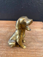Vintage Brass Dog Figurine