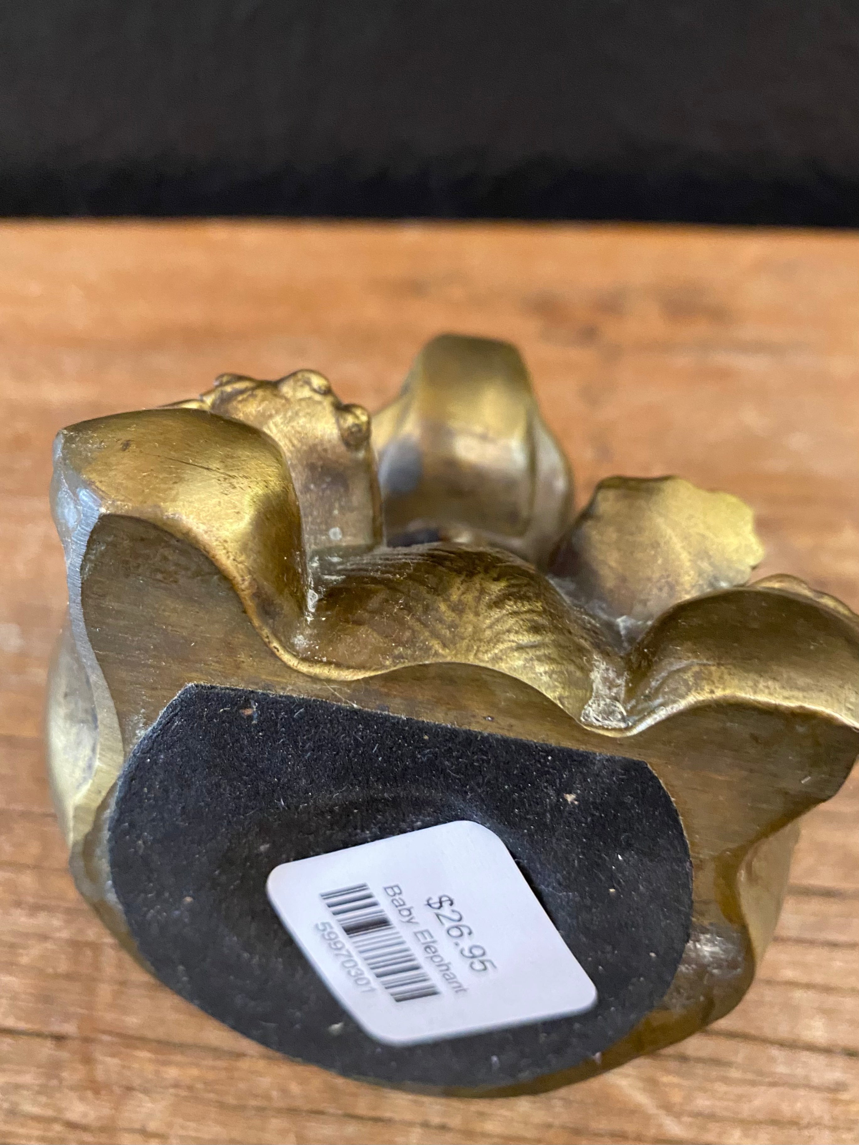 Brass Baby Elephant