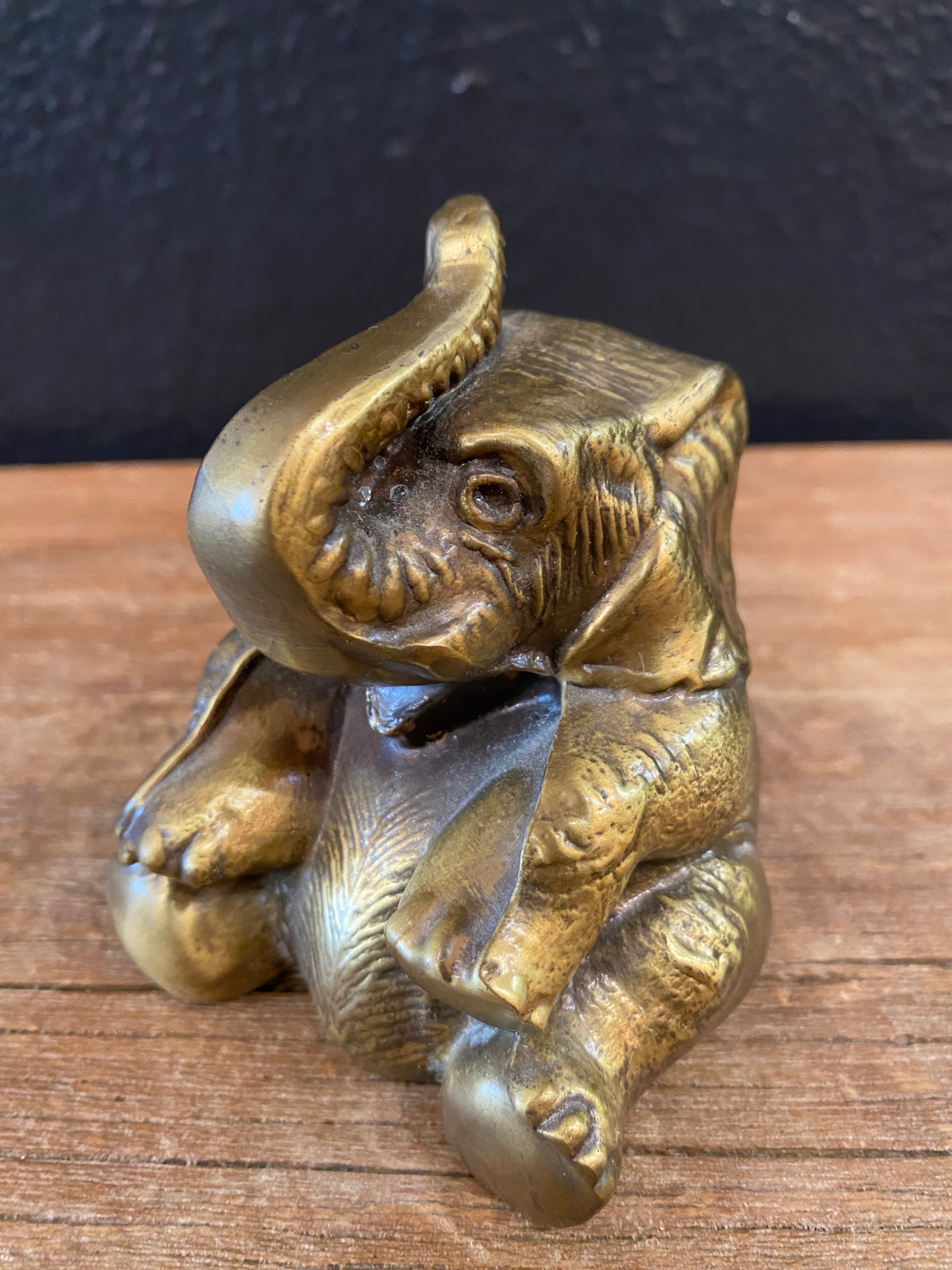 Brass Baby Elephant