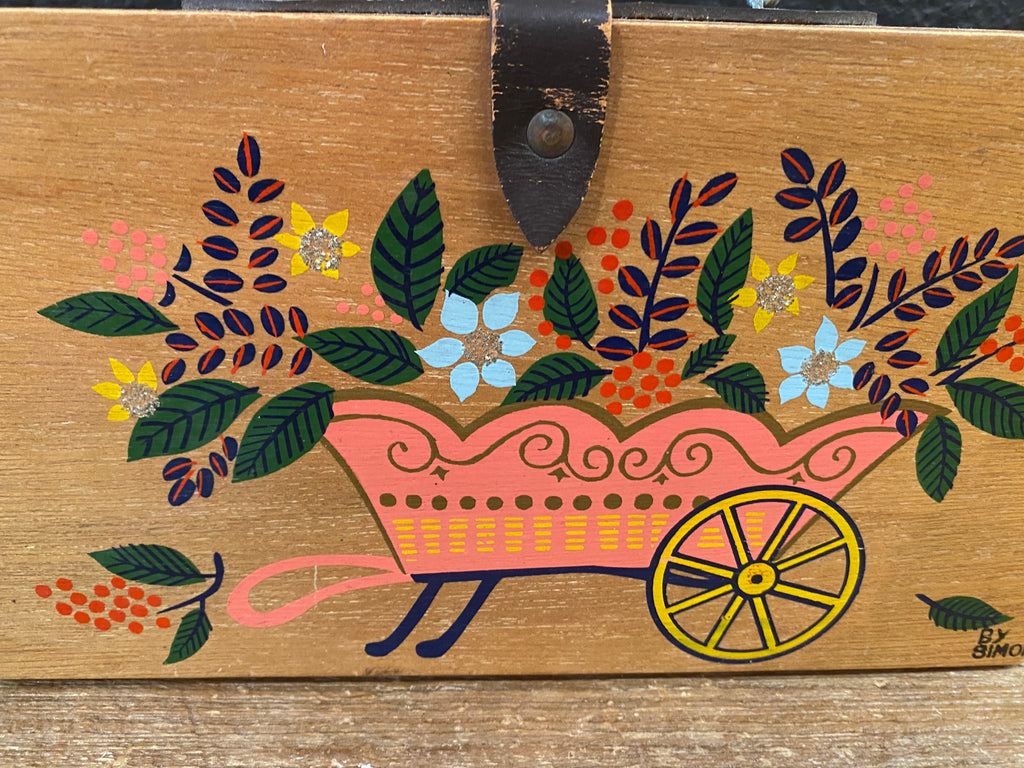Vintage Wooden Purse