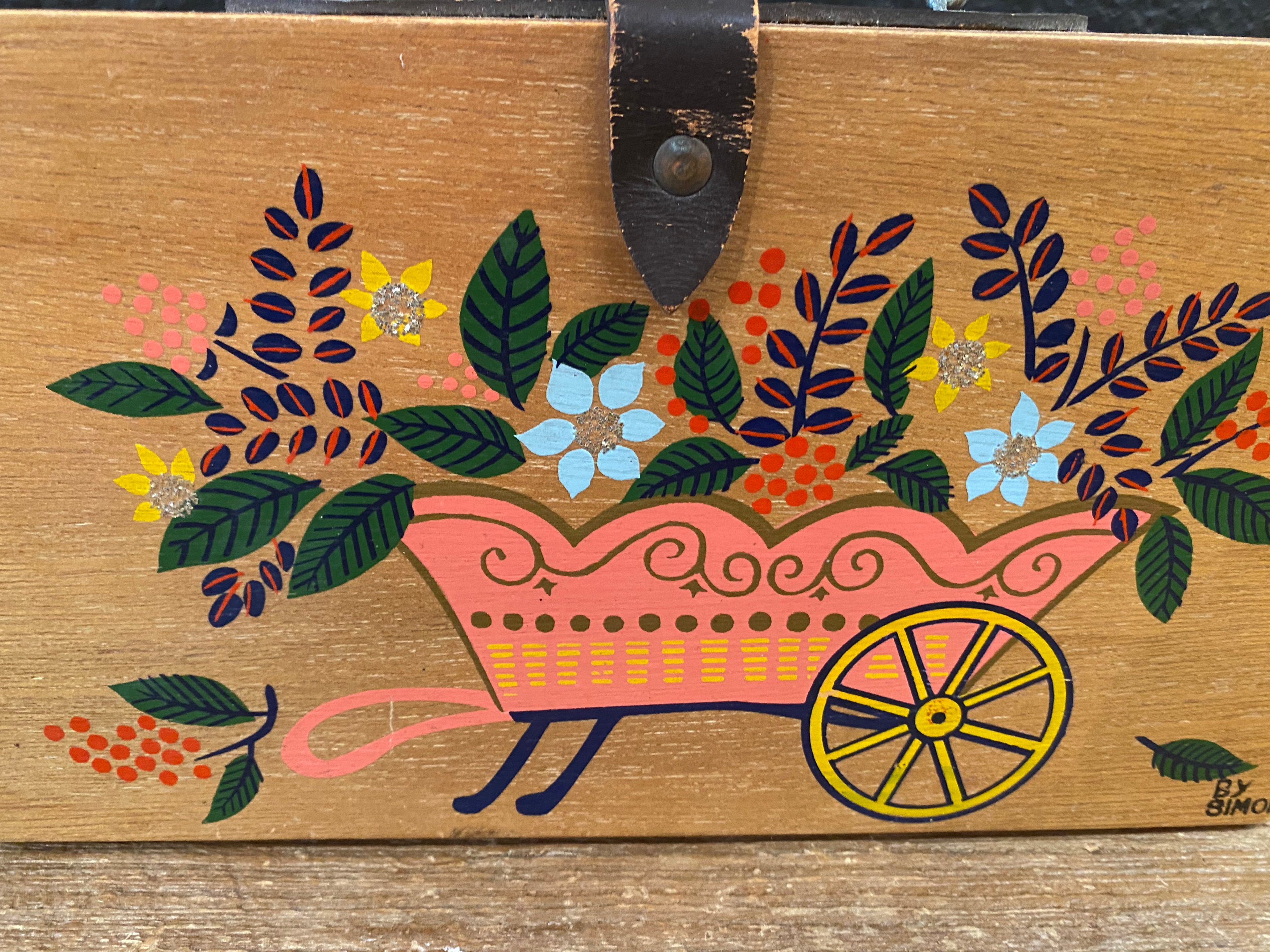 Vintage Wooden Purse