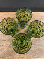 Vintage Green Goblets | Set Of Four