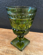 Vintage Green Goblets | Set Of Four