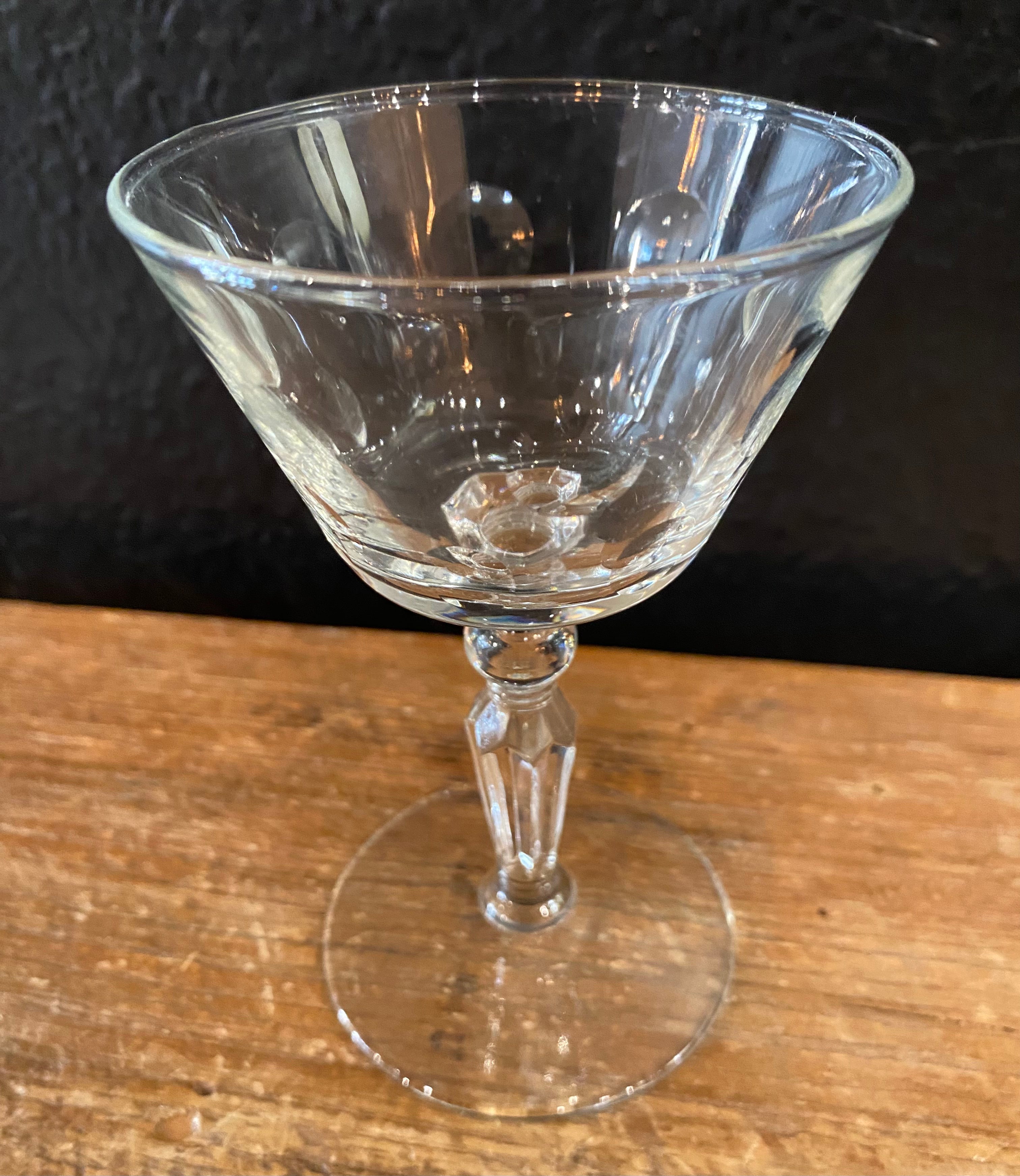 Vintage Polka Dot Stemmed Glasses
