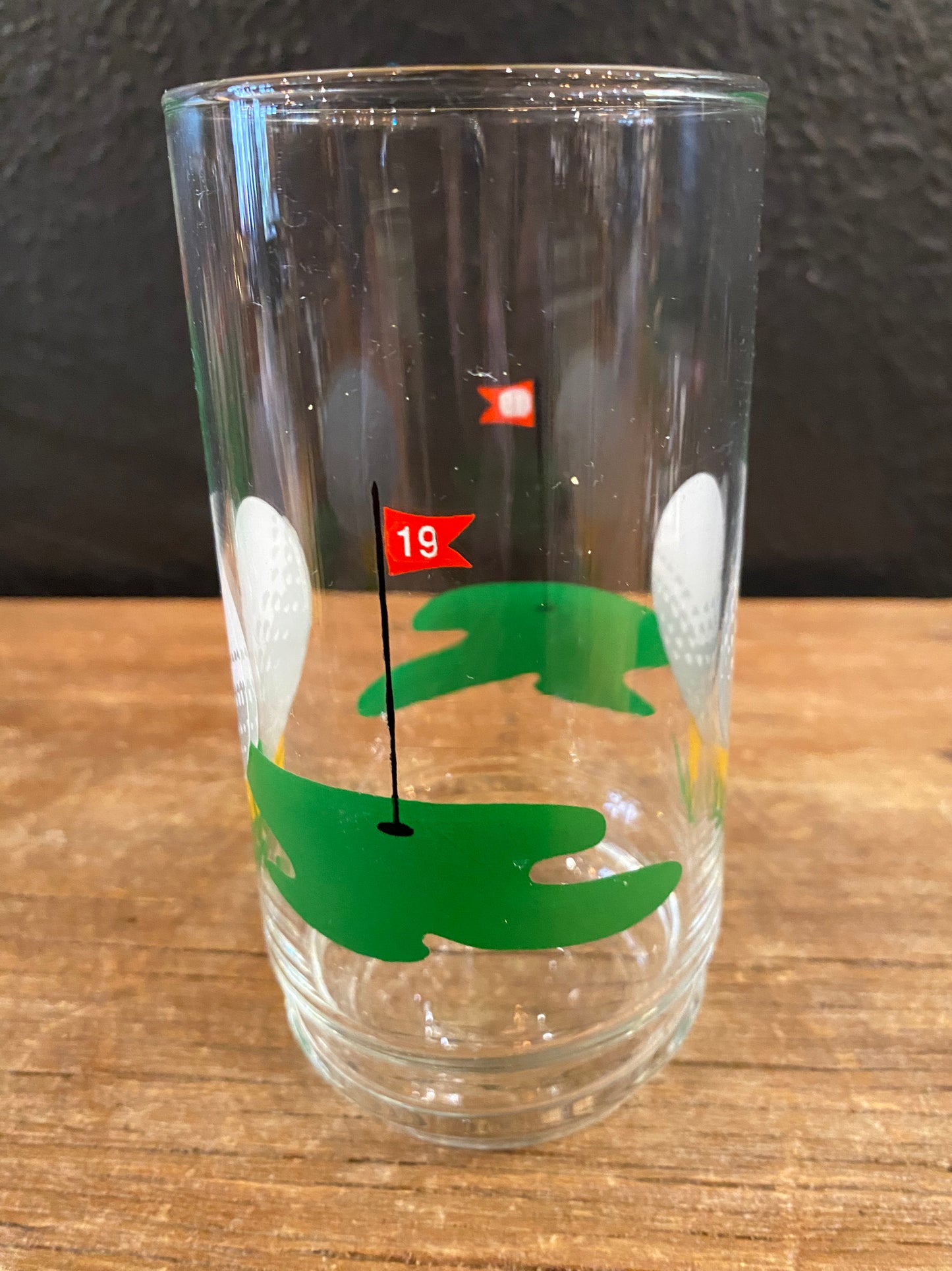 Vintage Golf Themed Glasses | Set Of Six
