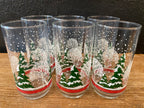Vintage Winter Wonderland Glasses | Set Of Six