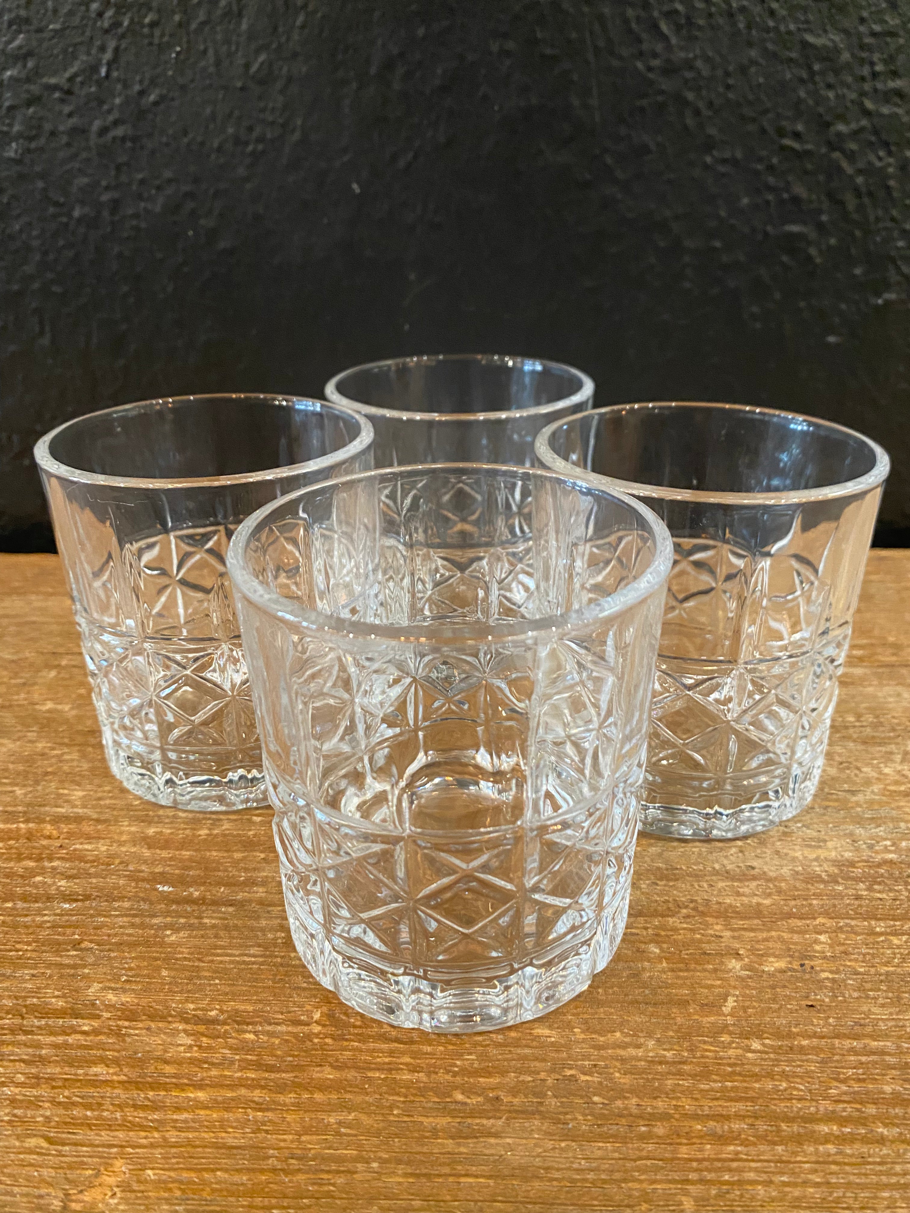 Cut Glass Old Fashioned Glasses | Set Of Four