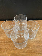 Cut Glass Old Fashioned Glasses | Set Of Four