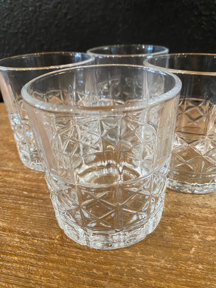 Cut Glass Old Fashioned Glasses | Set Of Four