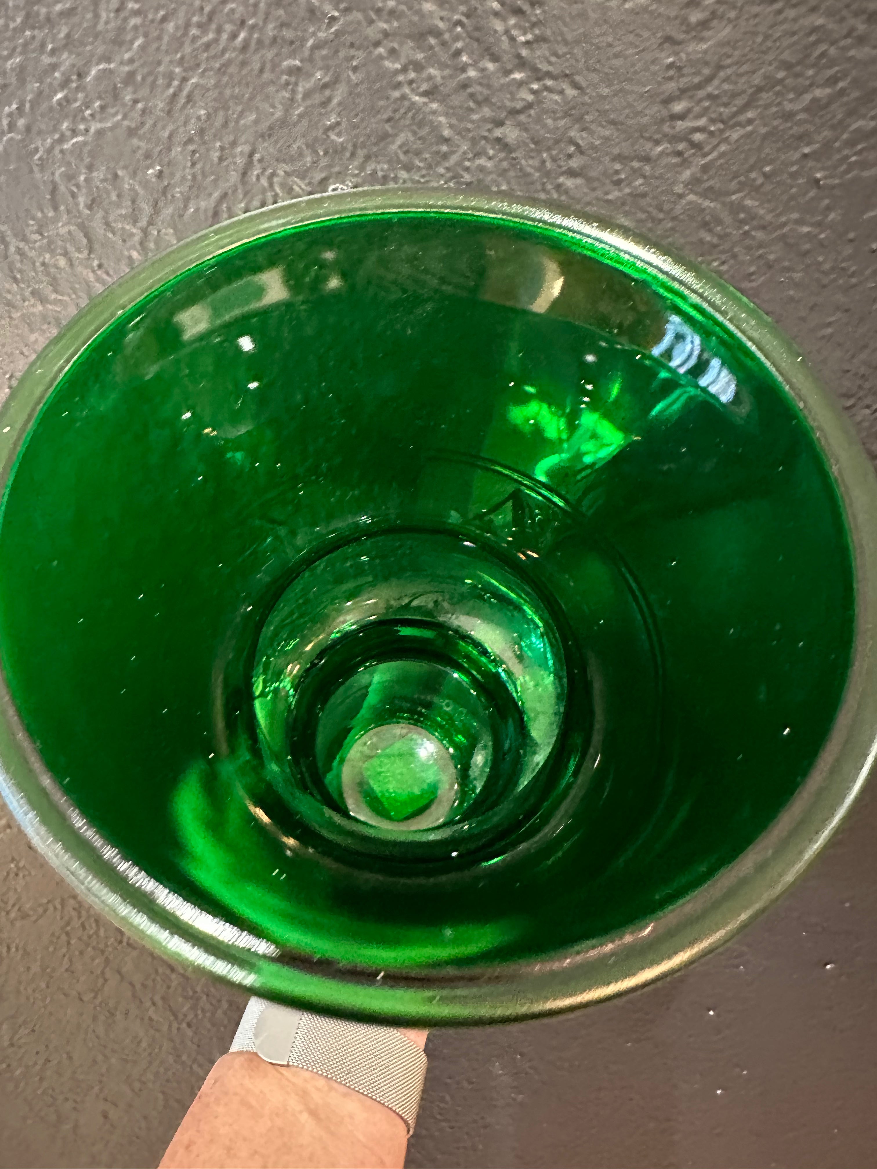 Napco Green Glass Vase