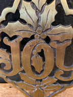 Vintage Brass Joy Trivet