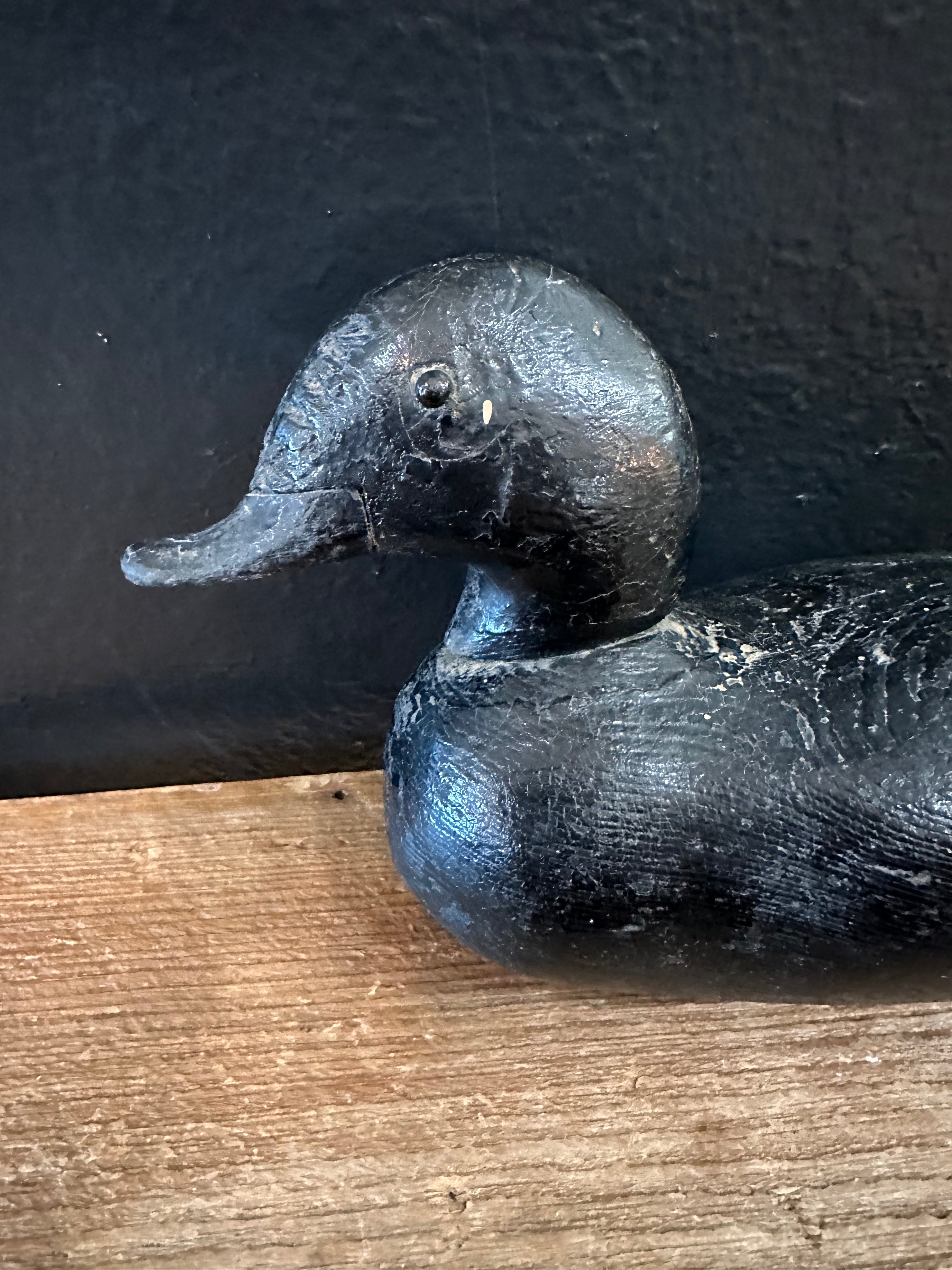 Black Wood Duck Decoy ￼