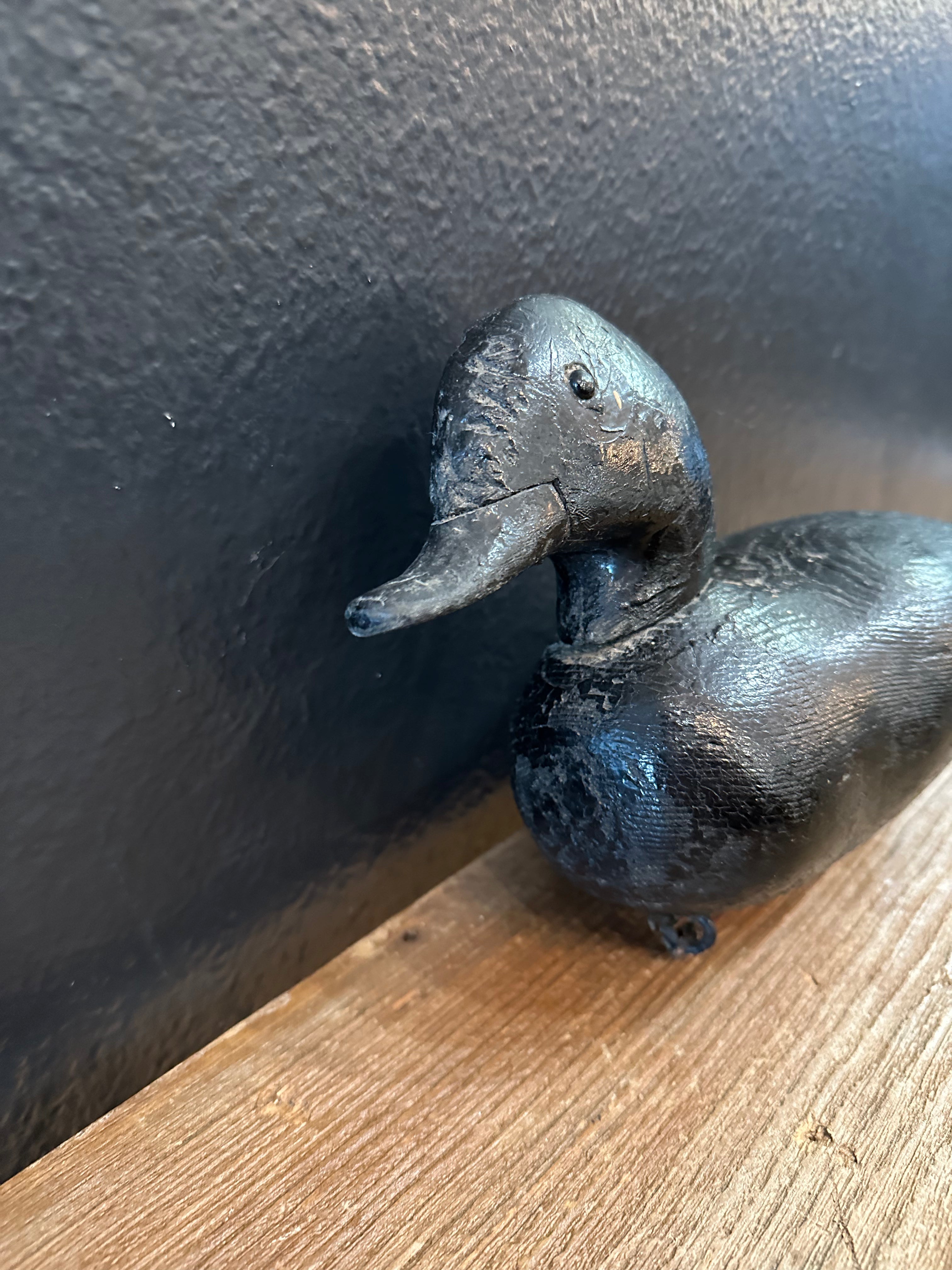 Black Wood Duck Decoy ￼