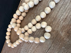 Natural Wood Bead Garland