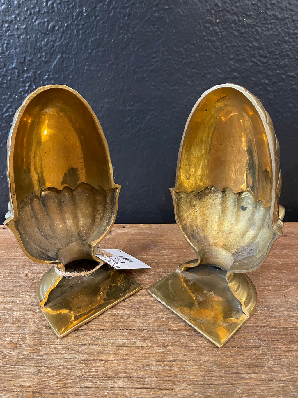 Brass Pineapple Bookends