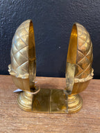 Brass Pineapple Bookends
