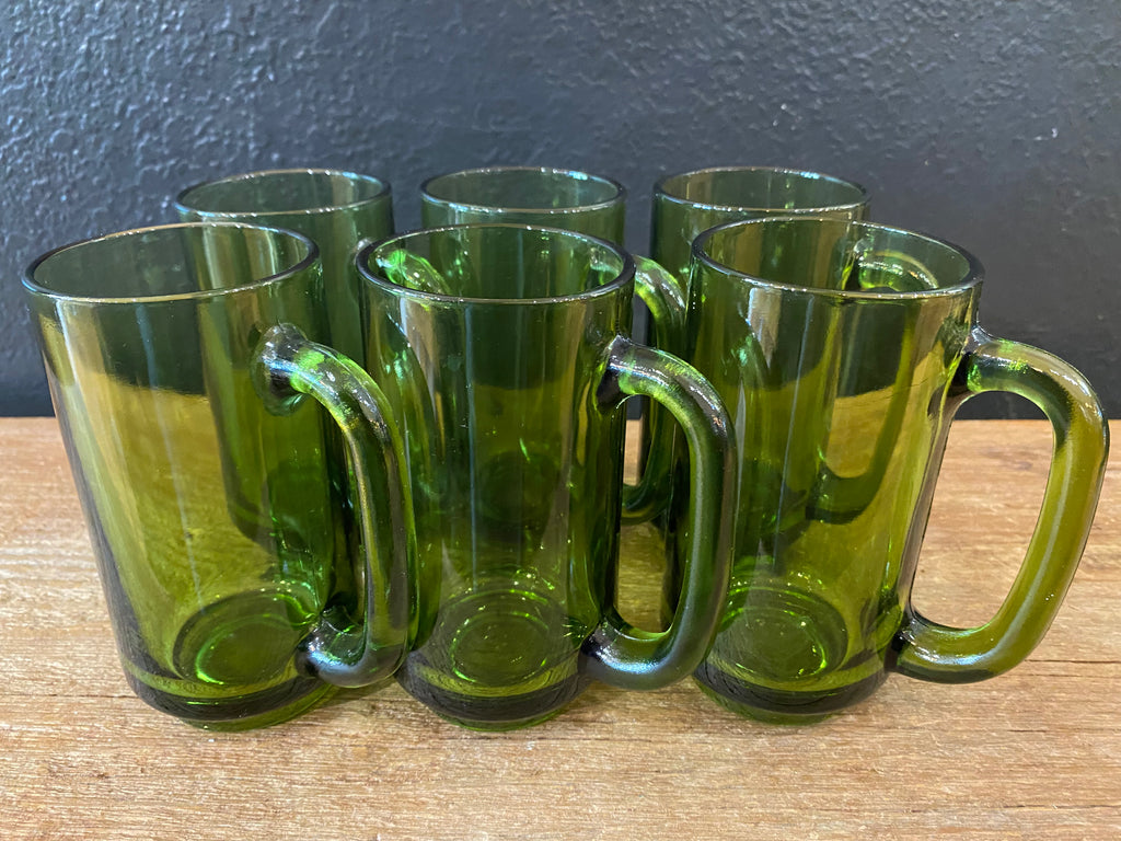 Vintage MCM Hazel Atlas Mugs | Set Of Six