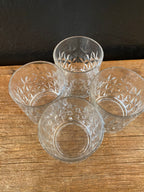 Cut-Glass Brookstone Rocks Glasses | Set of 4