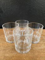Striped Pattern Rocks Glasses | Set Of Four