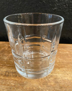 Plaid Pattern Whiskey Glasses | Set Of Four